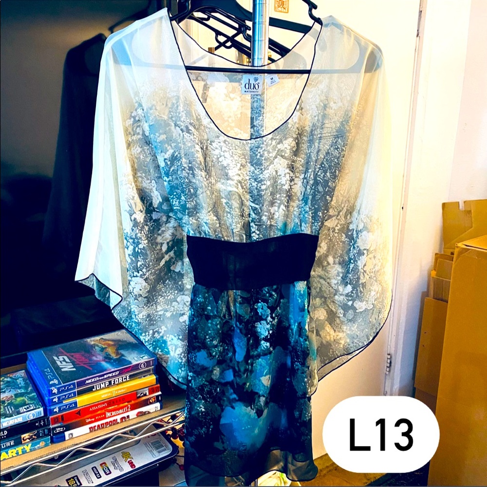 duo maternity sheer top